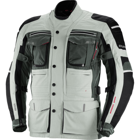 IXS MONTEVIDEO II hellgrau-dunkelgrau-schwarz geaca touring